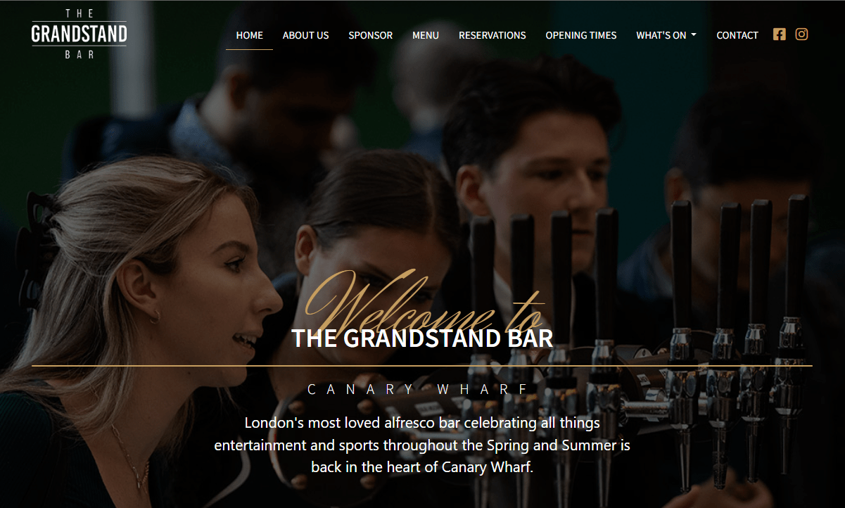 THE GRANDSTAND BAR